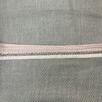 FAHABO Scarf Woman Pleated Cotton with Woven Border Scarves | Hijab Scarf | Headscarf | Neck Scarf | Stoles | Wraps (Light Grey)