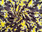 Fabtone Women’s Scarf/Stole | Yellow & Brown Cloud Print | Soft Lightweight Viscose Wrap | 70x180 cm | All-Season Scarf for Women | Sweat Absorbent | Dust & Sun Protection