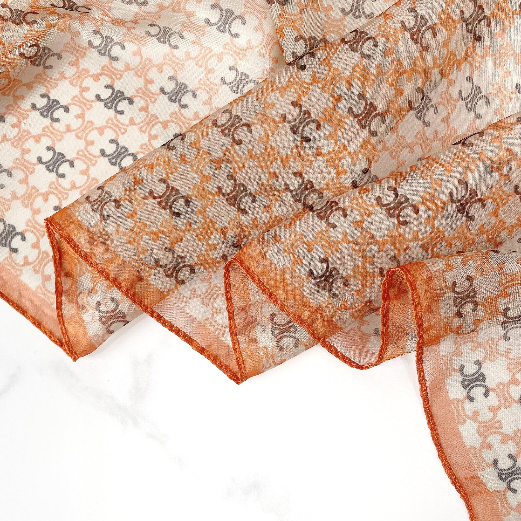 CrossKulture Floral Print Chiffon Scarf - 185 x 135 cm, Lightweight, Soft, Women's Accessory (Colour7)