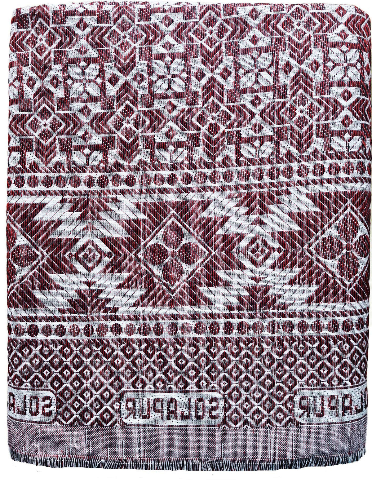 Nilam Collection Solapur Chaddar Cotton Blanket/Bed Sheet Single Bed Full Size Color- Brown Pack of 1 (Size- 60X90 inch) Kafalo