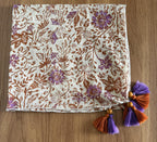 tweedle Pure Cotton Summer Scarf for Women,soft, Printed, Breathable Stole for Sun and Wind Protection - Vrem/Brown