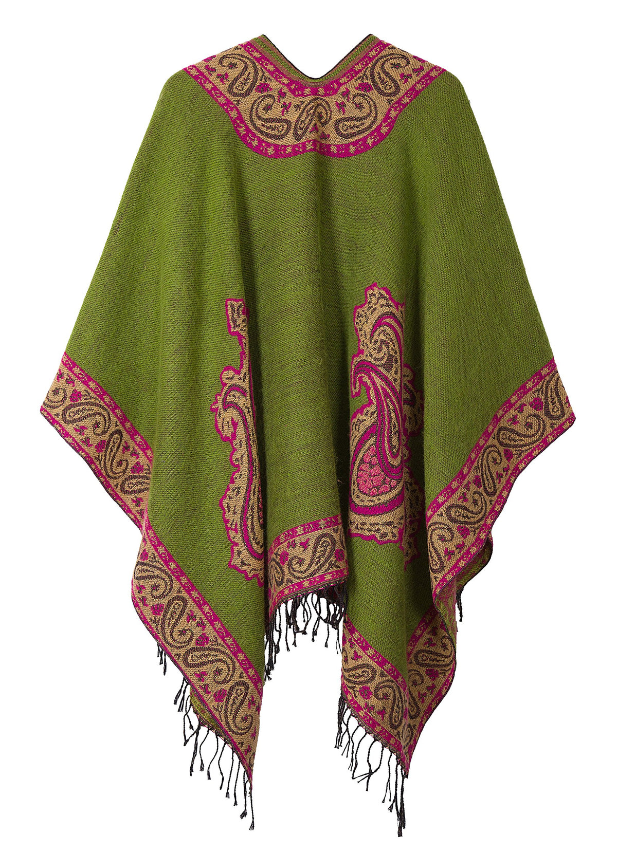 Women?s Warm Shawls Retro Poncho Cape Floral Printed Coat Open Front Cardigans