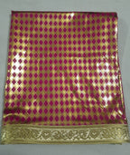 Lakshmi Maa Collection's Rumala Sahib Double Set Magenta with gota (4 PEC.)