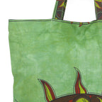 Ravaiyaa - Attitude is everything Cotton Shopping Bag Purse Bags Women Tote Shoulder Handbag (Green Sun Astrology Bag - 11)