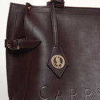 Carrylux Women's Soft PU Tote Bag | Large Single Compartment Shoulder Handbag with Adjustable Strap | Office, College & Casual (Cofee Brown)