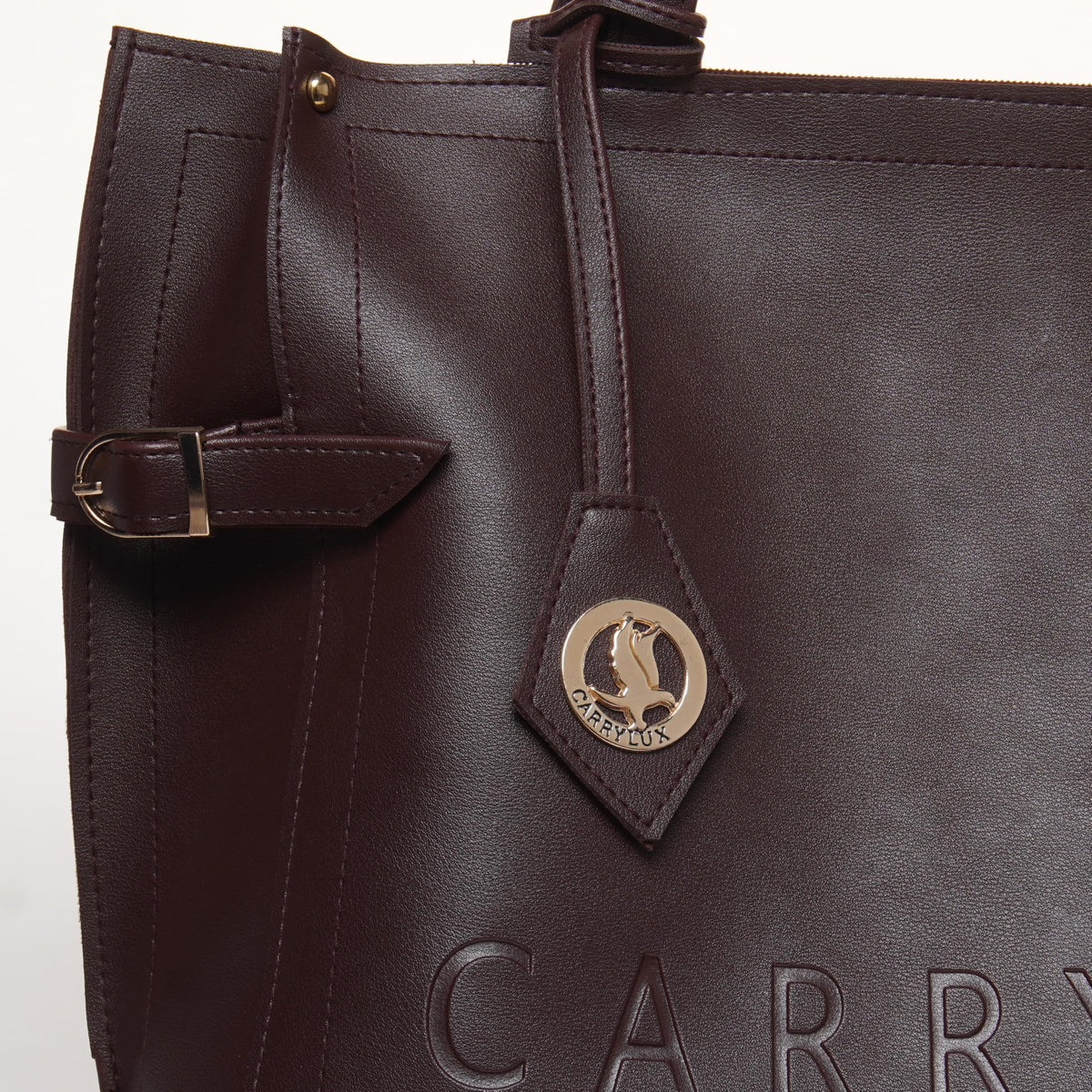 Carrylux Women's Soft PU Tote Bag | Large Single Compartment Shoulder Handbag with Adjustable Strap | Office, College & Casual (Cofee Brown)