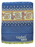 ragdoll® Cotton Solapur Chaddar King Size Bed 350 TC Royal Blue Color Pack of 1 (Size 90 X 108 Inch / 9 x 7.5 Feet) Kafalo