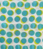 Fabtone Women’s 100% Soft Cotton Scarf/Stole White Turquoise Polka Dot Pattern – Lightweight, Accessory for Neck Covering – 100 x 180 cm