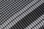 Dulhan SMALL CHECKS PATTERN UNISEX Cotton DESERT SCARF/BIG SHOULDER RUMAAL/Scarf for neck/MUSLIM SHOULDER RUMAAL/SHEMAGH/KEFFIYEH (Black and White)