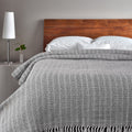 SASHAA World Cotton Striped Super Soft & Breathable Throw Blanket | Throw Blanket for Living Room, Bed, Sofa & Chair | Blue Throw Blanket | 200 X 150 Cm, 100 tc Kafalo