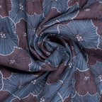 AQVA Printed Cotton Scarf for Women Stylish (Baghiya pewter Lilac) | Head and Face Cover Scarf for Girls with 100% Cotton | Soft & Lightweight Scarves/Stoles for all Weather (72 x 43 in)