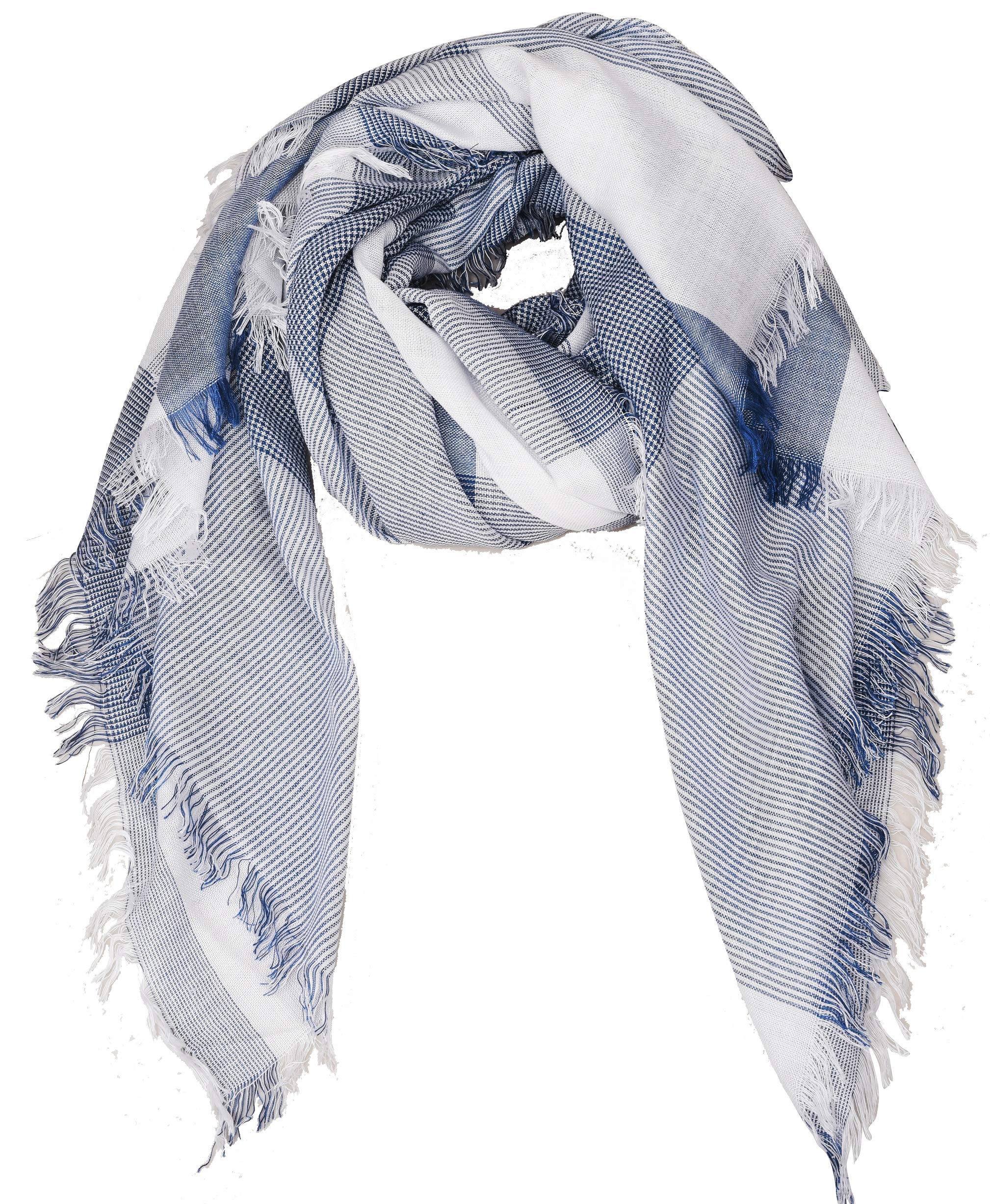 Zaina Men's and Women's Cotton Viscose Scarf Fit for All Ages (Multicolour, 90 X 180 cm)