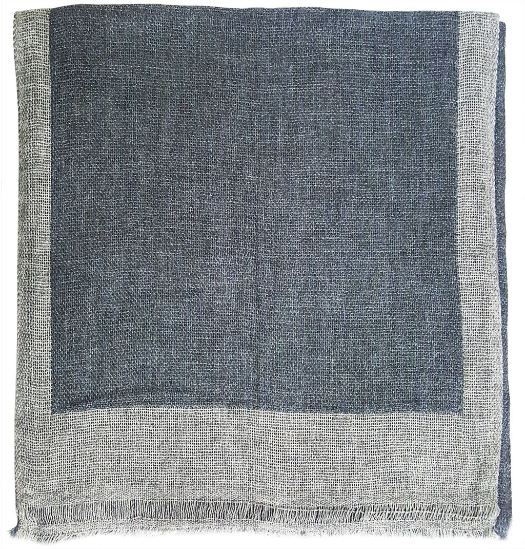 Mehrunnisa Handcrafted Reversible Cashmere 100% Pure Wool Muffler – Unisex