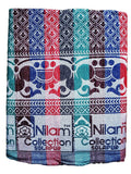 Nilam Collection Solapur Chaddar Cotton 200 TC Blanket/Bed Sheet Single Bed Full Size Color- Multi Color Pack Of 1 (Size- 60X90 Inch) Kafalo