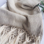 Baby Trapoz Mexican Rebozo Shawl, Ideal for Natural Birth, Doula Massage, 118.11 Oatmeal