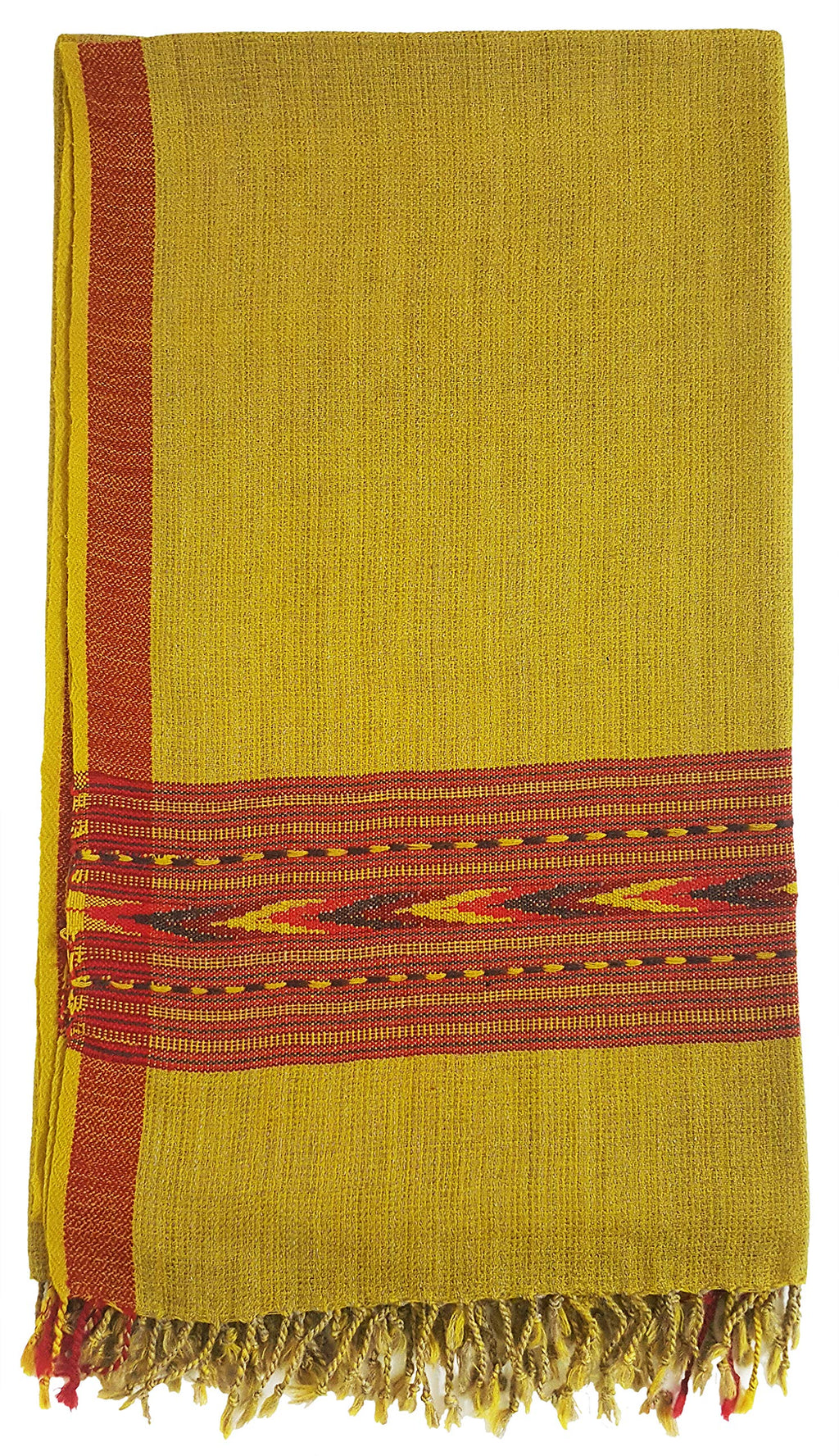 Mehrunnisa Handcrafted Premium Pure Wool Kullu Shawl – Unisex (GAR2536)