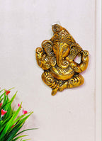 KridayKraft Wall hanging Ganesha ji looks very Beautiful Decorative for Wall It is also an ideal gift as Wedding Gifts,Corporate Gifts,Birthday Gifts,Diwali Gifts,New Year Giftsetc.