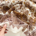 CrossKulture Viscose Scarf | Lightweight & Long | Stylish Design | Neck Scarf, Hair, Head Scarf for Women & Girls | All Season Accessory (Floral13)