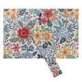 PRAKARTIK BY INDUARTS Nature Retreat Floral Eco-Friendly Cotton Dining Rectangular Table mats - Reusable, Machine Washable, Everyday Use Yellow & White Placemats, Set of 4 (33x47 cm) Kafalo