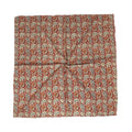 Scarf For Girls 100% Pure Cotton Hand Block Printed Square (Light Peach)