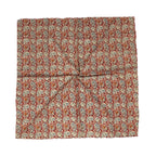 Scarf For Girls 100% Pure Cotton Hand Block Printed Square (Light Peach)