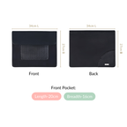 Black Multipurpose Office Folder With Zipper Pocket Nestasia
