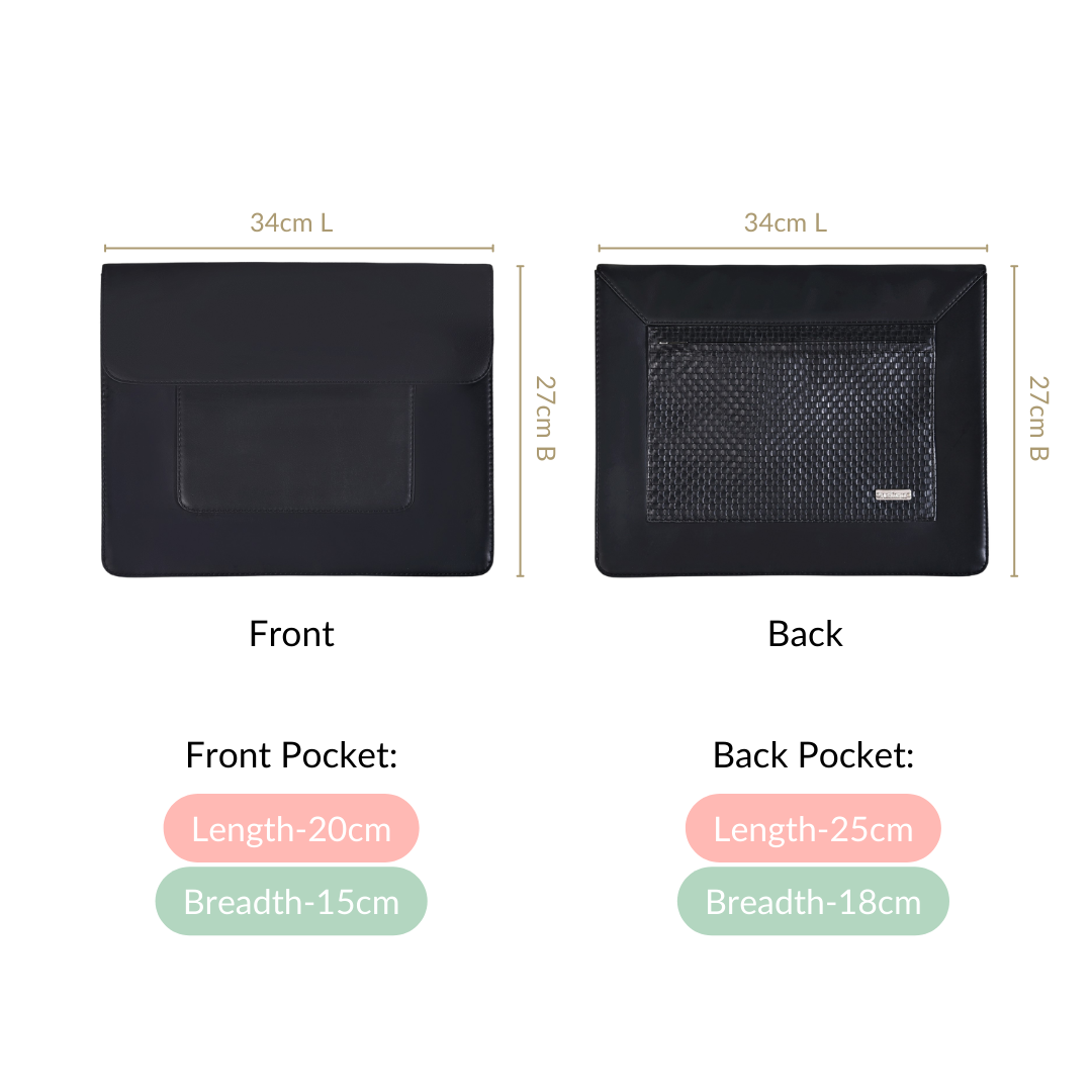 Professional Folder With Two Zipper Pockets Nestasia