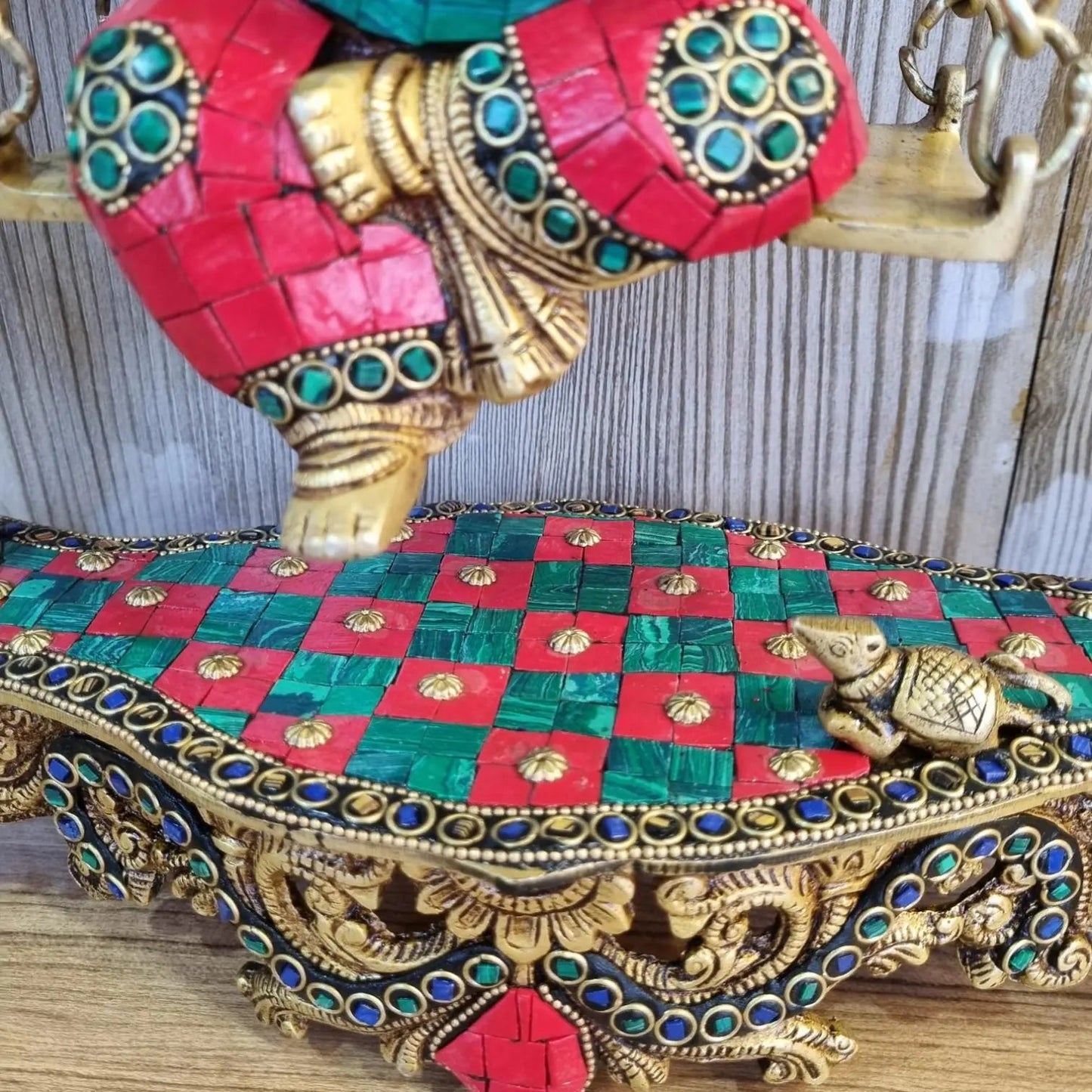 Brass Ganesh Jhula brass Statue decorative work - unique gift showpiece |Home decor|