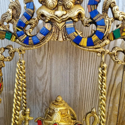 Brass Ganesh Jhula brass Statue decorative work - unique gift showpiece |Home decor|