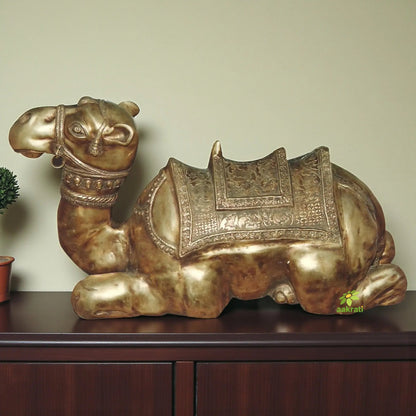 Sitting Camel Brass Made figure