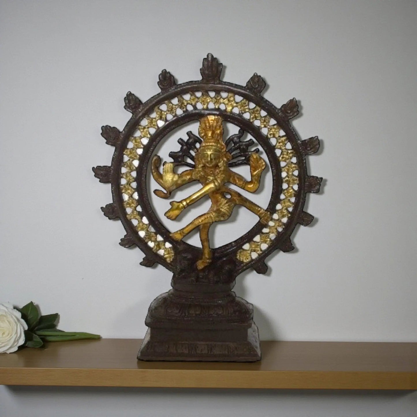 Premium Brass Nataraja Statue | Hindu God Shiva Dancing Idol for Puja Room & Festive Gifting