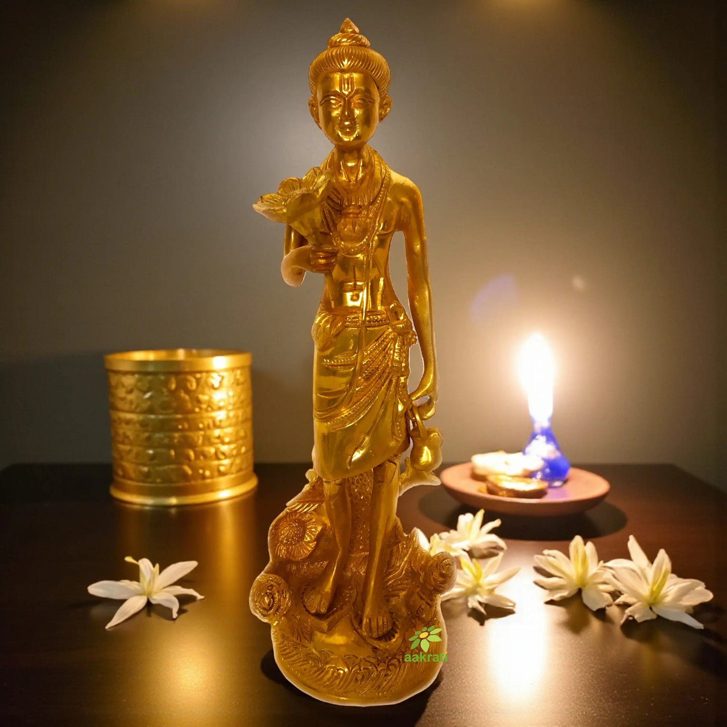 Swami Narayan from Akshardham Temple Brass Made Statue
