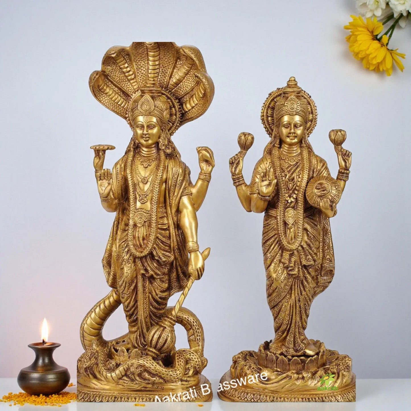 Laxmi Narayan Brass Made Standing Statue