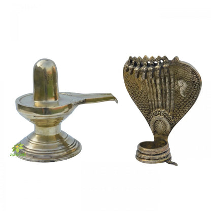 Brass metal Shiv linga for pooja ghar/temple