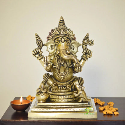 Lord Ganesha- A Decorative Brass Statue for Gift/Decor purpose