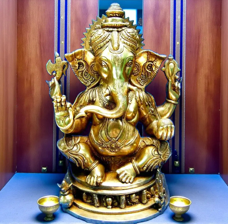 Lord Ganesha Brass made Statue