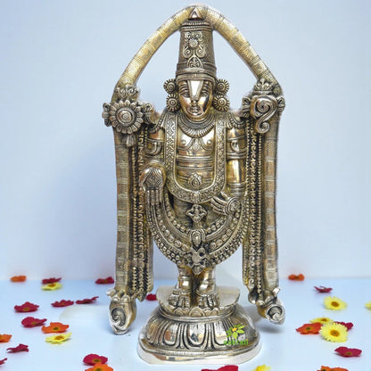 Lord Balaji Brass made hand carved statue for temple/Office/event decoration