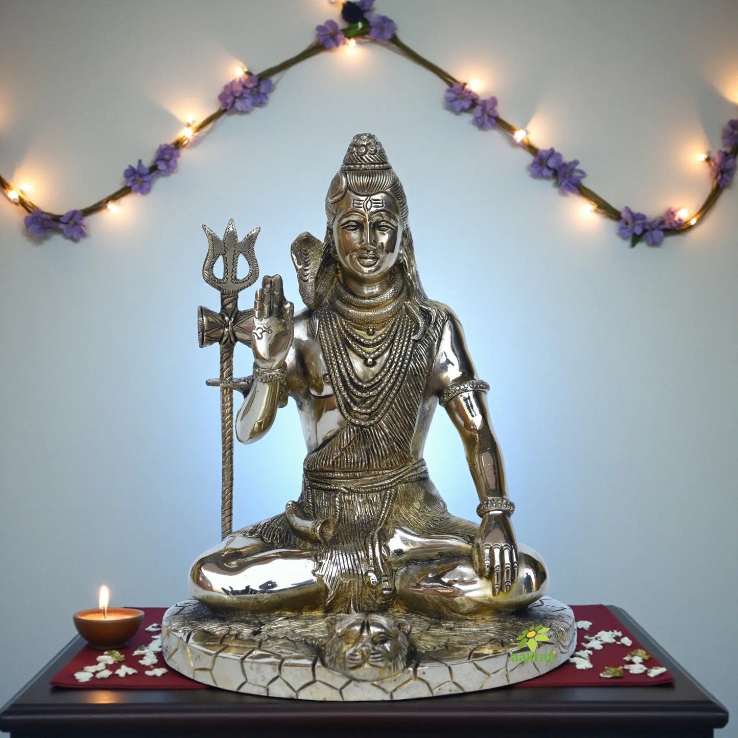 Sitting Lord Shiva brass made statue for Pooja ghar/office/gift purpose