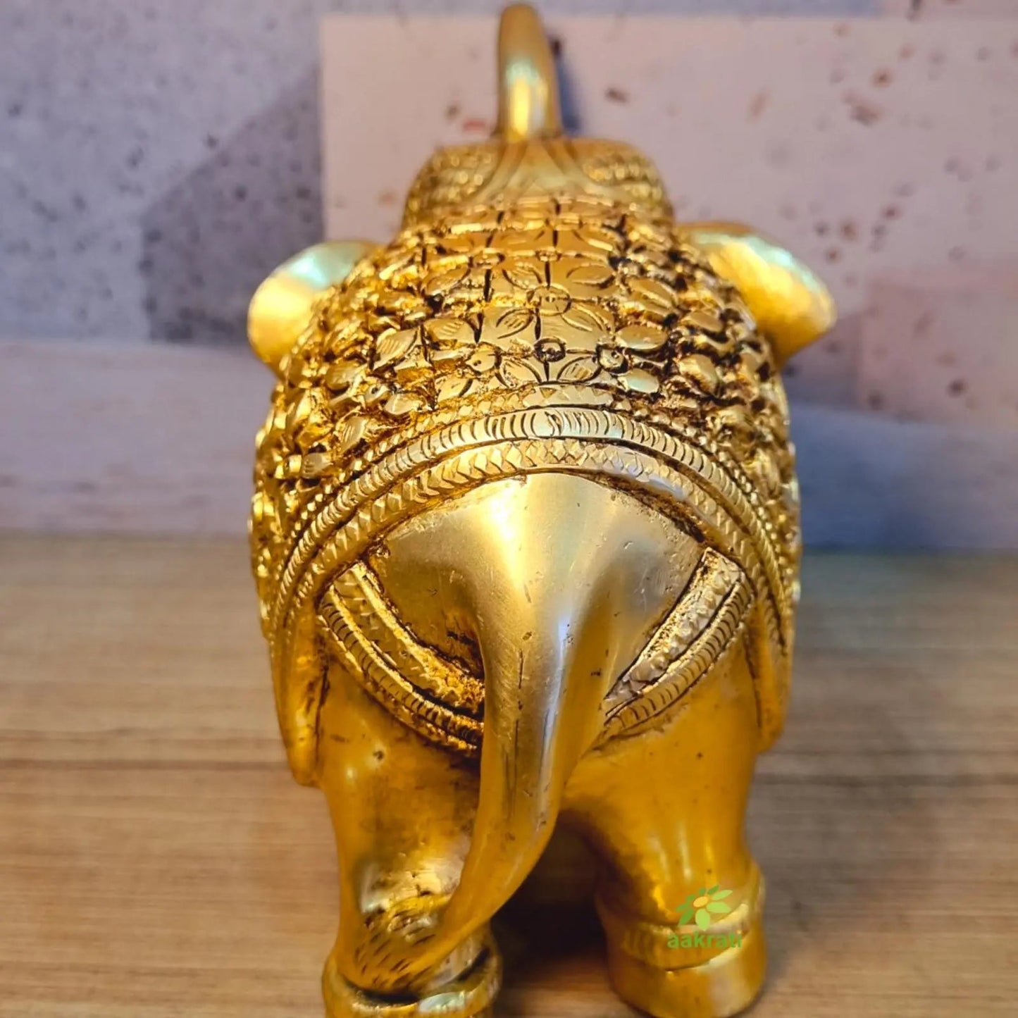 Brass Made hand carved decorative elephant figure for home/office decor
