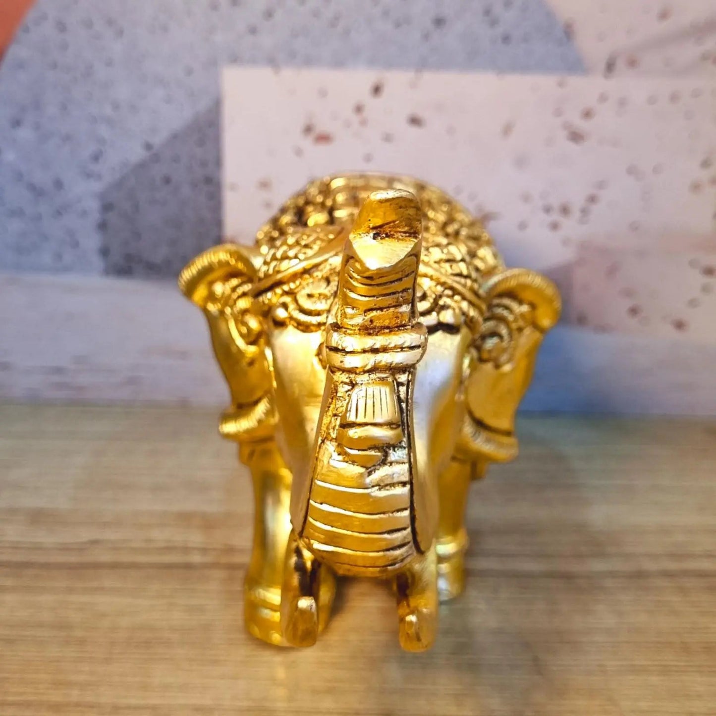 Brass Made hand carved decorative elephant figure for home/office decor