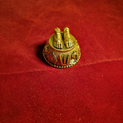 Brass Balaji Charan | Lord Venkateswara's Sacred Feet | Divine Temple Idol for Pooja & Home Mandir | Gift Hamper