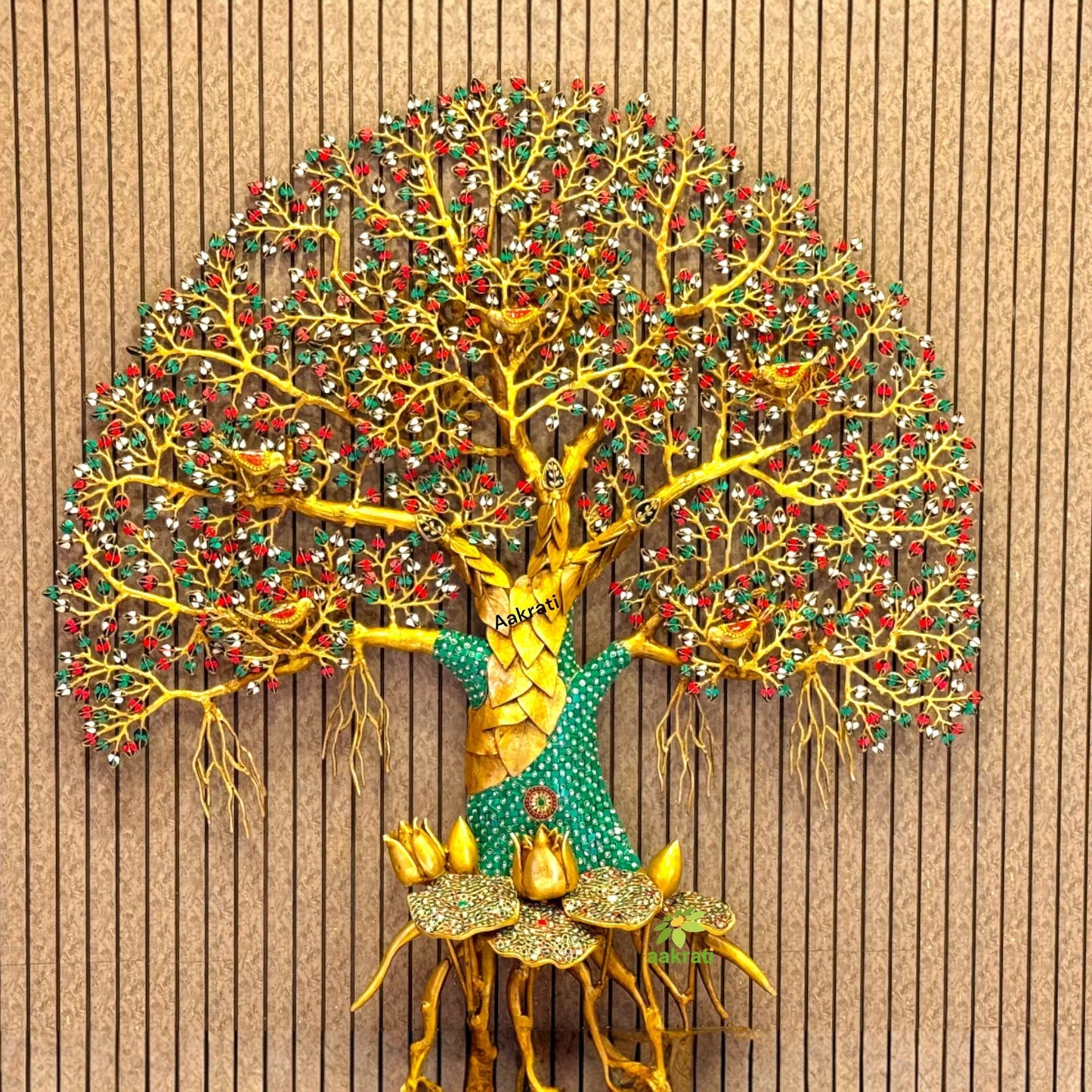 Handcrafted Brass Kalpvriksha Tree | Home & Office Décor | Brass Kalpvriksha Tree for Wealth & Prosperity