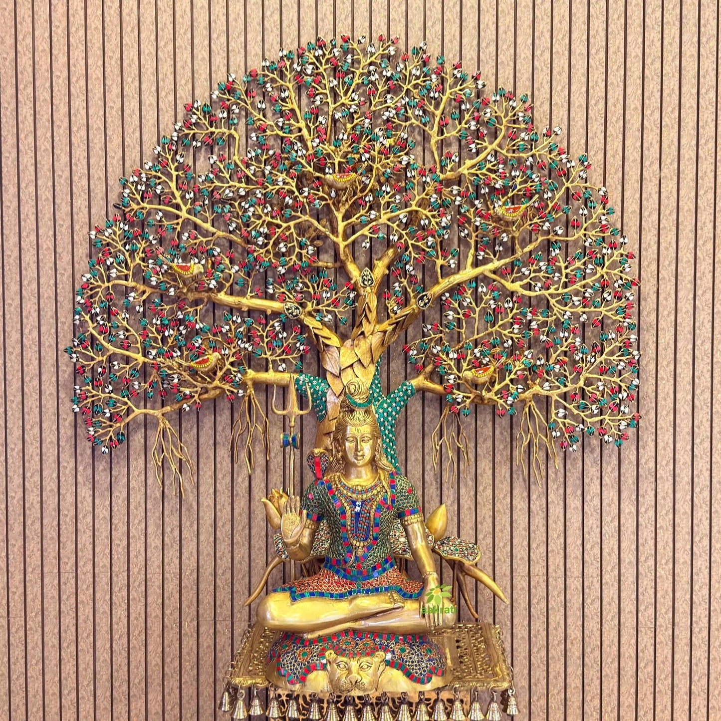 Handcrafted Brass Kalpvriksha Tree | Home & Office Décor | Brass Kalpvriksha Tree for Wealth & Prosperity