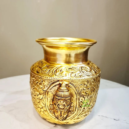 Divine Brass Tirupati Balaji Face Pooja Kalash