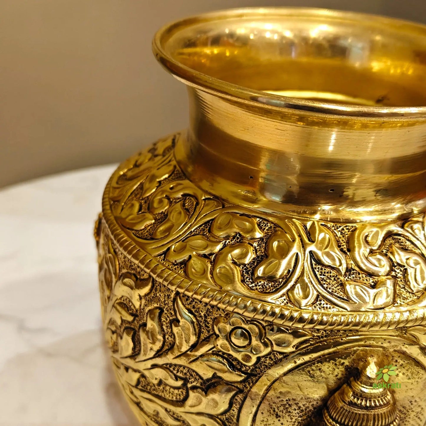 Divine Brass Tirupati Balaji Face Pooja Kalash