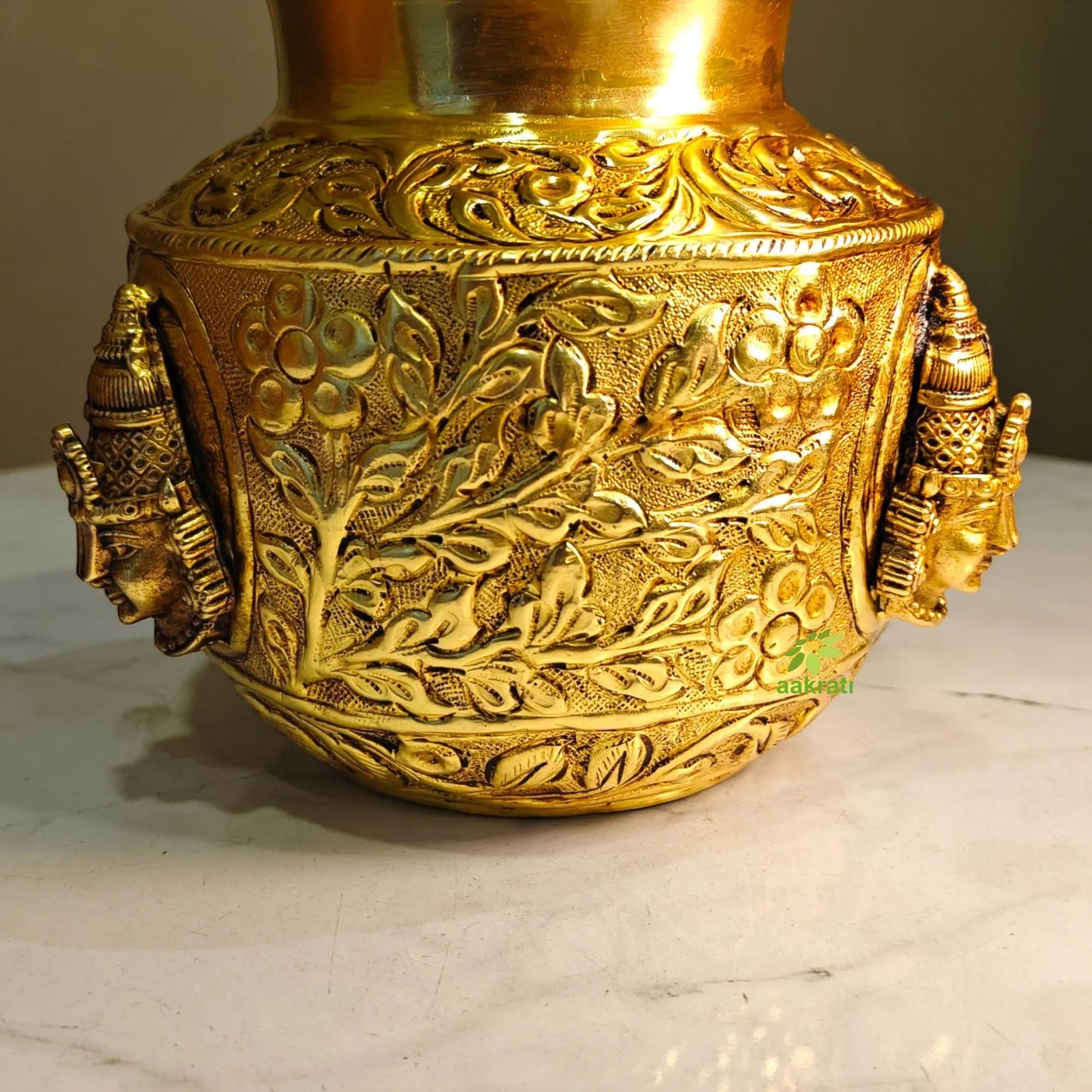 Divine Brass Tirupati Balaji Face Pooja Kalash