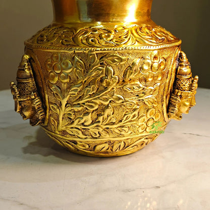 Divine Brass Tirupati Balaji Face Pooja Kalash