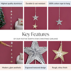 Glam Festive Christmas Star Garland Nestasia