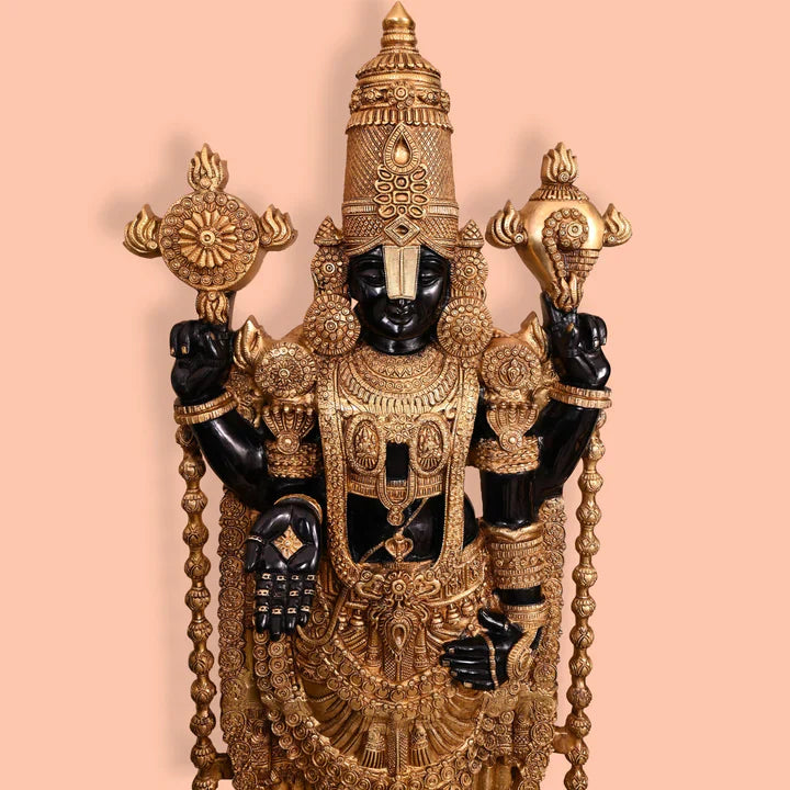 Brass Tirupati Balaji/Venkateshwar Idol (48 Inch) Vedansh Craft
