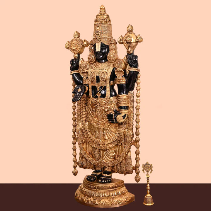 Brass Tirupati Balaji/Venkateshwar Idol (48 Inch) Vedansh Craft